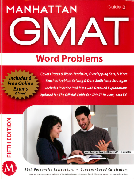 Книга на английском - Manhattan GMAT Guide 3: Word problems (6 Free online exams) - обложка книги скачать бесплатно