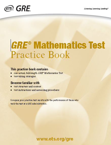 Книга на английском - GRE Mathematics Test. Practice Book - обложка книги скачать бесплатно